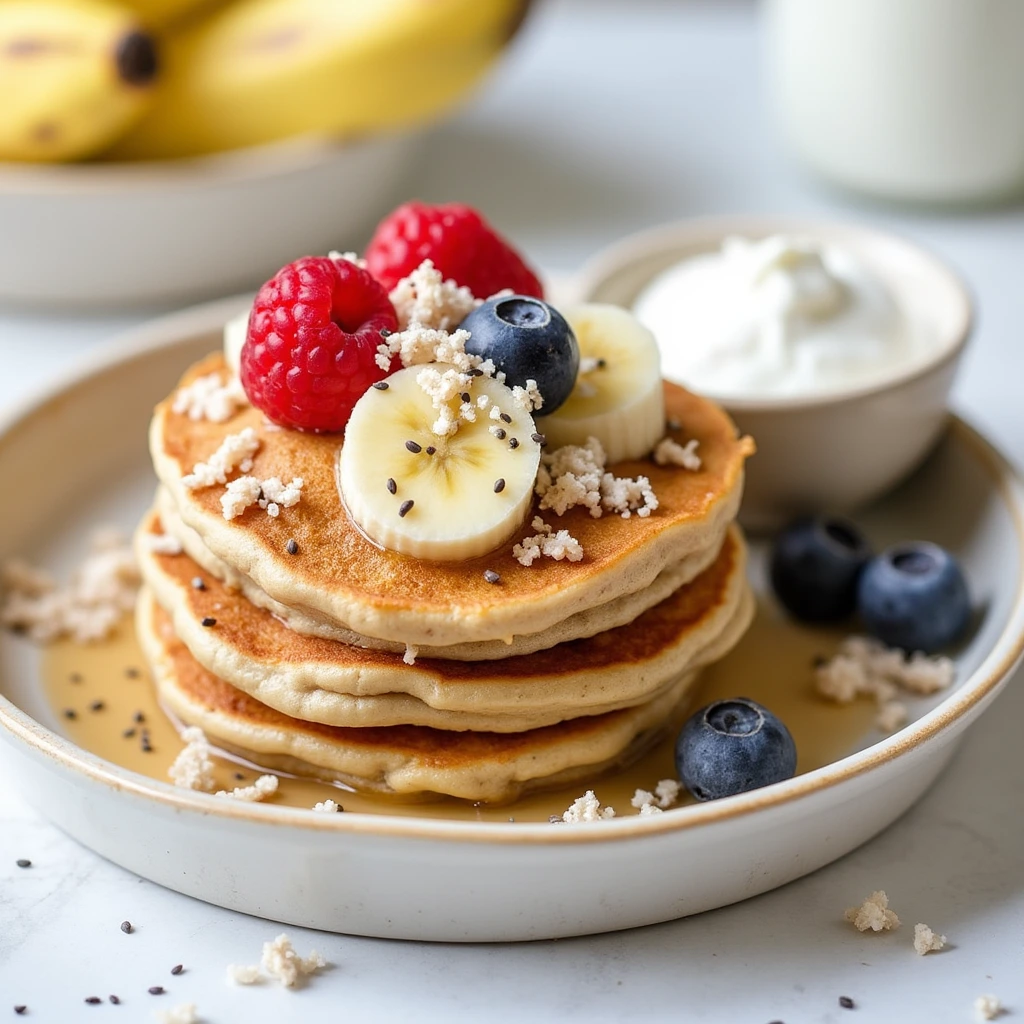 Banana Porridge Pancakes